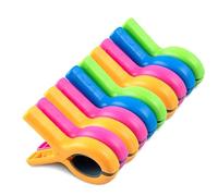 10 Pcs Beach Towel Clips, Secure Towel Clips for Sun Loungers, Wind-Resistant Towel Pegs for Sunbeds, Wooden Towel Clips and Clothes Pegs, Set of Ten Large Towel Clips