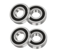 10 Pcs Bearings Double Rubber Seals 1/2"x1-3/8"x7/16" (1621-2RS) Deep Groove Ball Bearings, Pre-Lubricated for Power Tools, Farm Equipment, Trailers & Go Karts