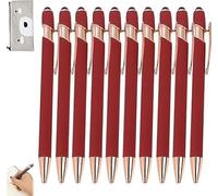10 PCS Bible Verse Ballpoint Pen Set - Christian Stylus Pen with Inspirational Quotes - Religious Christian Inspirational Gift for School Office Church Supplies (Wine Red)