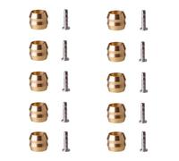 10 Pcs Bike Brake Olive and Insert Kit, Hydraulic Disc Brake Hose Connector Set BH90 Replacement Parts, MTB Brake Line Fittings for Mountain Bike Hydraulic Brake System Maintenance