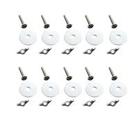 10 Pcs Bird Perch Holder Parrot House Screws and Nuts Food Feeder Parts Bird Cage Breeding Box Accessories