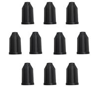 10 Pcs Black Caster Rod Insert Sleeve Insert Plastic Caster Rod Socket CoverSuitable for Objects Such as Chairs with Swivel Casters