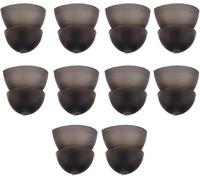 10 Pcs Black Domes, Soft Silicone Domes, 8mm Double Layer Closed Type Washable Anti Static Ear Tips for Hearing Resound Accessories, Hearing Aid Domes, Hearing Aids, Amplifiers and Accessories