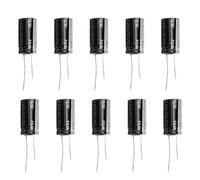 10 Pcs Black Electrolytic Capacitors 35V 4700μF, Aluminium Electrolytic Capacitor with Standard Terminal, 18 x 30mm, for TV, LCD Monitor, Radio, Stereo, Gaming, Audio Equipment,