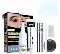 10 PCS Black Eyebrow Tint Kit,Professional Instant Eyebrow Tint,Easy to Use,for Beginners and Professionals