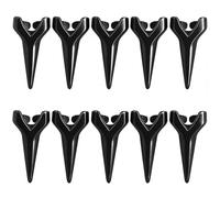 10 Pcs Black Gothic Claw Rings Full Set Metal Finger Nail Armor Punk Rock Talon Tips for Halloween Cosplay Costume Party Props, Metal, No Gemstone