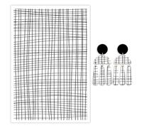 10 Pcs Black Lines Transfer Paper for Earrings & Polymer Clay, Grids Pattern Water Soluble Transfer Sheet for Polymer Clay DIY Art Crafts Jewelry Earrings Making Supplies 5.82X3.9 in