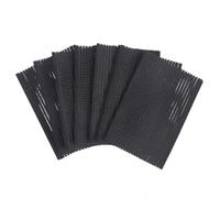 10 Pcs Black Magic Bangs Hair Pad, Hair Styling Tool Barber Acessories Plastic Paste Posts Square Hair Pad, Hair Holder Barber Grippers, Hair Accessories