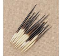 10 Pcs Black Porcupine Quills Hair Stick Fishing Buoy DIY Sewing Project Kits Sewing Notions Supplies Indian Crafts Accessories