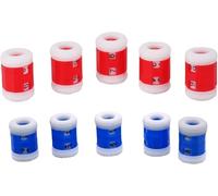 10 Pcs Blue and Red 2 Sizes Plastic Knit Counter Knitting Crochet Stitch Marker Row Counter for Recording The Number of Weaving Rows, 5 Large and 5 Small Knitting and Crochet Notions Crochet Hooks
