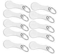 10 PCS BMYUK Trolley Token with Key Ring Stainless Steel Universal Shopping Cart Coins Removable for Releasing Supermarket Trolleys