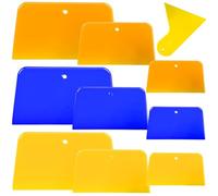10 Pcs Body Filler Spreaders Automotive Body Fillers, 3, 4, 5, 6 Inch Reusable Plastic Auto Spreaders for Applying Fillers,Putties,Glazes,Caulking Agents Car Body Maintenance and Paint(3Colors)