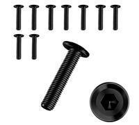 10 PCS Bolt M5×25,Stainless Steel Bolts,Flat Head Hex Socket Cap Screws Bolts,Allen Socket Bolts Screws,Furniture Screws,M5x25mm,Black(M5×25)