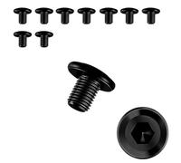 10 PCS Bolt M6×10,Stainless Steel Bolts,Flat Head Hex Socket Cap Screws Bolts,Allen Socket Bolts Screws,Furniture Screws,M6x10mm,Black(M6×10)