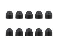10 Pcs Bolts Nut Dome Protection Caps Car Tyre Dust-proof Hexagon Anti-Rust Auto Screw Tool Set Cover Black/8x14cm