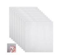 10 Pcs Bondaweb for Applique,Double Adhesive Iron On Interfacing Fabric,Lite Double-Sided Sided Heat Bond Film Patch,Fusible Square Bonding Sheets Patches for Sewing Darn Transfer Backing Making