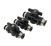 10 Pcs BUC 4mm 6mm 8mm 10mm 12mm Pneumatic Push in Quick Joint Connector Hand Valve to Turn Switch Manual Ball Current-limiting(BUC 6MM,50 PCS)