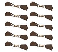 10 Pcs Buckles Clasp Pin Cardigans Clip Holder PU Leather Sweater Dress Closure Clip For Capes Wrap Shawl Accessories
