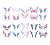 10 Pcs Butterfly Temporary Tattoos Kit, Fantastic Face Glitter Festival Eye Makeup Waterproof Butterfly Eye Stickers, Fake Tattoos Face Tattoos Fairy Stickers for Women Girls Party Art Accessories