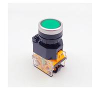 10 PCS,Button Switch,Momentary/Locking,Electrical Equipment,10A 110V-440VAC,1NO/1NC,No Light,LA38-11BN EFDSVUHE(1 ON - 1 NC green,Self-locking)