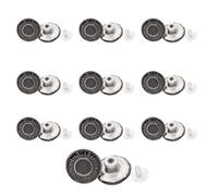 10 Pcs Buttons for Jeans, Replacement Jean Tack Buttons No Sew Metal Buttons, Adjustable Pant Waist Tightener, for Jeans, Jackets,etc