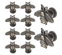 10 Pcs Cabinet Knobs, Vintage Single Hole Drawer Pulls for Dresser Cupboard Wardrobe, Antique Alloy Door Handles, 3cm