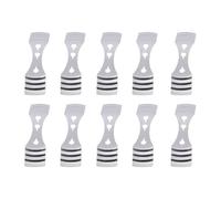 10 PCS Candle Wick Centering Device - Metal Holders With 3 Holes for Candle Making Supplies