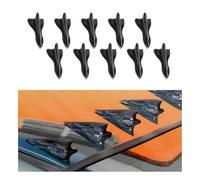 10 PCS Car Shark Fin Diffuser, Universal Roof Diffuser Spoiler, Car Shark Fin Antenna Kit with Selfadhesive Tapes, Vehicle Exterior Decor Accessories Stickers for Most Cars (Carbon Fiber)