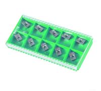 10 Pcs Carbide Inserts Apkt11t308 LH for Aluminum Alloy For Machining, Suitable for Indexable Face Milling Cutters and End Mills with Square and Side Milling Capability