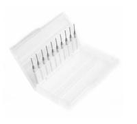 10 Pcs Carbide Micro Drill Bits 0.3 to 1.2 mm for PCB, Jewelry, Resin, Plastic & DIY Crafting