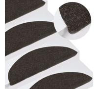 10 Pcs Carpet Stair Treads Floor Mat Protection Cover Step Staircase Pad vidaXL