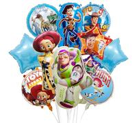 10 PCS Cartoon Birthday Party Decorations, Cartoon-Shaped Foil Balloons in Various Shapes for Boys Girls Birthday Party Supplies, Baby Shower