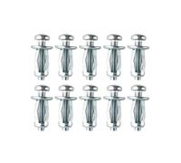 10 Pcs Cavity Wall Fixings Anchors, M5*25 Heavy Duty Metal Hollow Wall Fixings Anchors Plugs Expansion Screw Bolts for Drywall Plasterboard