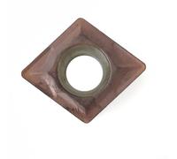10 PCS CCMT060204 Carbide Inserts CCMT0602 Suitable for Lathe Turning Tool Holder, Coated with CVD Tin Al2O3 TiCN