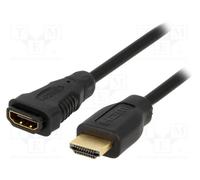 10 pcs : CH0059 - Cable, HDMI 1.4, HDMI socket,HDMI plug, 1m, black