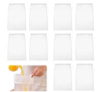 10 Pcs Cheese Cloth Cheesecloth, Reusable Straining Bag, Straining Muslin Cloths, Filtering Drawstring Filter Bag, for Nut Milk, Soy Milk, Grape Juice, Jelly, Fried Food Filter