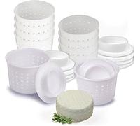 10 pcs Cheese Molds + pistons - Basic Cheese Mold 10 oz (300 ml) + follower piston - Cheese making kit with piston - Cheese mold for cheese making - Cheese Set for Press
