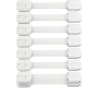 10 PCS Child Safety Cupboards Straps Locks, Toddler Cupboard Safety Locks for Cabinets, Drawers, Toilet, Fridge, Easy Installation, No Drilling Required