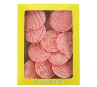 10 Pcs Christmas Cookie Cutter, Pressable Embossed Xmas Cookie Stamps Shape Cutters For Christmas Decorations, Pastry Biscuit Fondant Cookie Cake Birthday Supplies Kids Baking Set