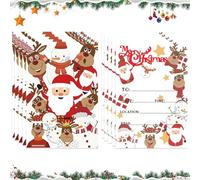 10 PCS Christmas Party Invitations Kids Christmas Party Invites Christmas Card Address Book Christmas Dinner Invitation Name Cards Christmas Drinks Invitation Cards for Kids&Adult