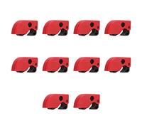10 Pcs Circuit Breaker Lockout Device, Lockout Tagout Kit, Lock Off Kit for Indoor and Outdoor Electricians Works, Safety Lockout Padlock for Industrial, Electric Power, Coal Mines