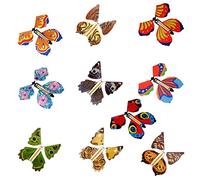 10 Pcs Classic Magic Flying Butterfly Wind-up Wedding Novelty Tricks Toy Gift