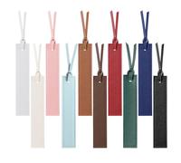 10 Pcs Classic Style Leather Bookmark, Bookmarks With Leather Rope Leathers Bookmarks With Tasse Page Markers Reading Gifts Classic Stitched Bookmark for Book Lovers, Readers, Book Marks for Men Women