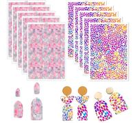 10 Pcs Clay Transfer Paper for Earrings Jewelry, Mosaic Blocks & Water Droplet 2 Designs Polymer Clay Transfer Paper, Water Solube Transfer Paper Sheets for Clay Earrings Jewelry Making 5.82X3.93in
