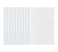 10 Pcs Clear A4 Slide Binder Folders, Sliding Bar Report Covers, Plastic File Folder Project Presentation Covers, Organizer Slider Binder for Home Office School Documents Classification (White)