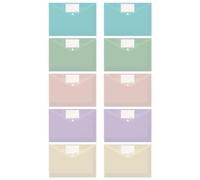 10 Pcs Clear File Folders Document Wallets Folders Bag Bag a 4 Organiser Office Supplies