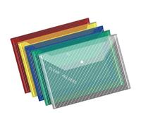 10 Pcs Clear File Folders File Bag Thickened Document Bags a 4 Files Organiser Storage School Supplies Document