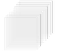 10 PCS Clear Plastic Sheet, 12" x 12" x 0.02 Plexiglass Sheets,Clear PET Flexible Sheet Panels, Clear Acrylic Plastic Sheet for DIY Craft Projects,Picture Frame, Invitations, Poster Frames