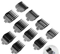 10 Pcs Clipper Guards for Wahl Hair Clipper Combs Guides Limit Comb Hair Cutting Guards Replacemen for Wahl and Most Clippers Trimmers (1.5mm, 3mm, 4.5mm, 6mm, 10mm, 13mm, 16mm, 19mm, 22mm, 25mm)
