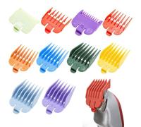 10 Pcs Clipper Guards, Hair Clipper Guide Combs Replacement Attachment Guide Combs Professional Hair Clipper Limit Comb for Wahl and Most Clippers Trimmers (Multicolor)